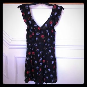 Flutter sleeve floral romper